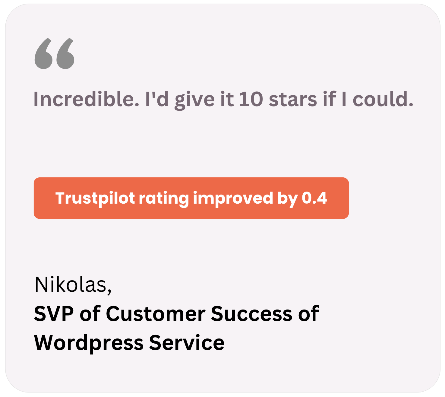 Nikolas Review