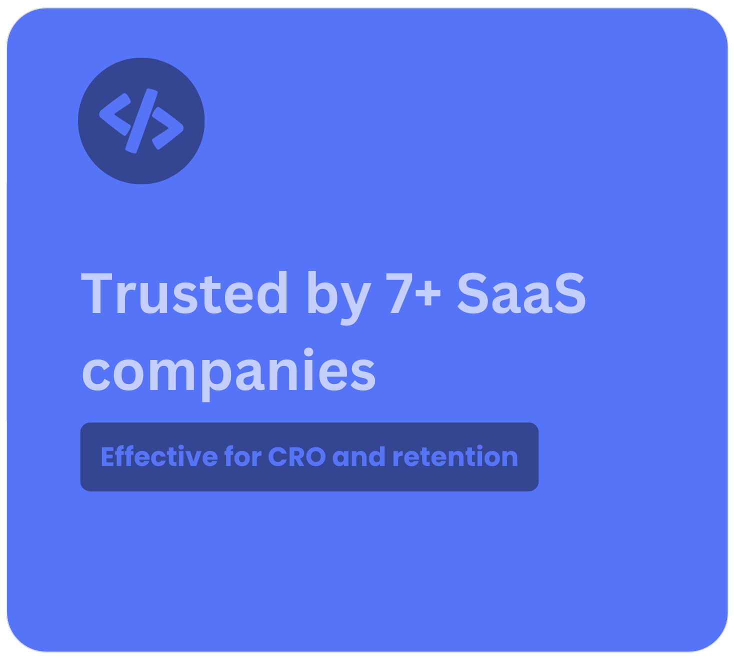 Trusted by SaaS's